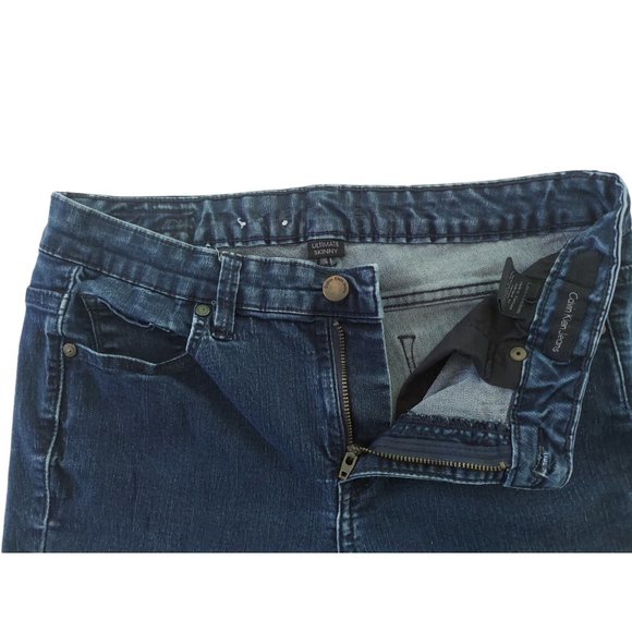 CALVIN KLEIN Women's Ultimate Skinny Dark Blue Jeans Size 30 x 29 - Picture 10 of 12